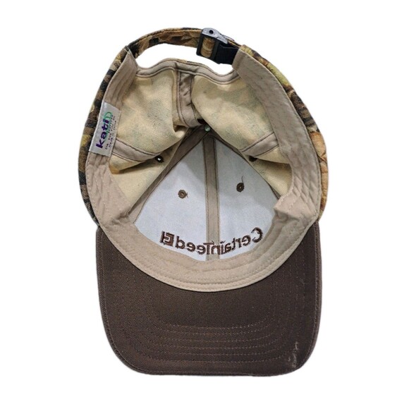 CertainTeed Cap Hat Brown Hunting Fall Adjustable Camouflage Tree Deer Oak Maple - Picture 7 of 8